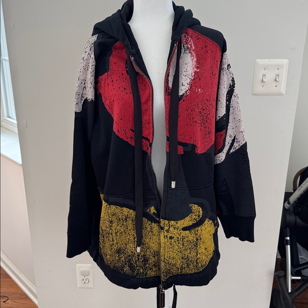 Marc Jacobs  RARE COLLECTABLE DISNEY MICKEY MOUSE OVERSIZED ZIP UP HOODIE /DRESS - Picture 10 of 16
